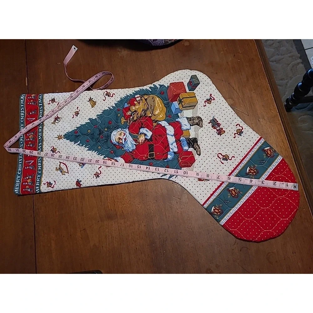 Big QUILTED CHRISTMAS STOCKING 31